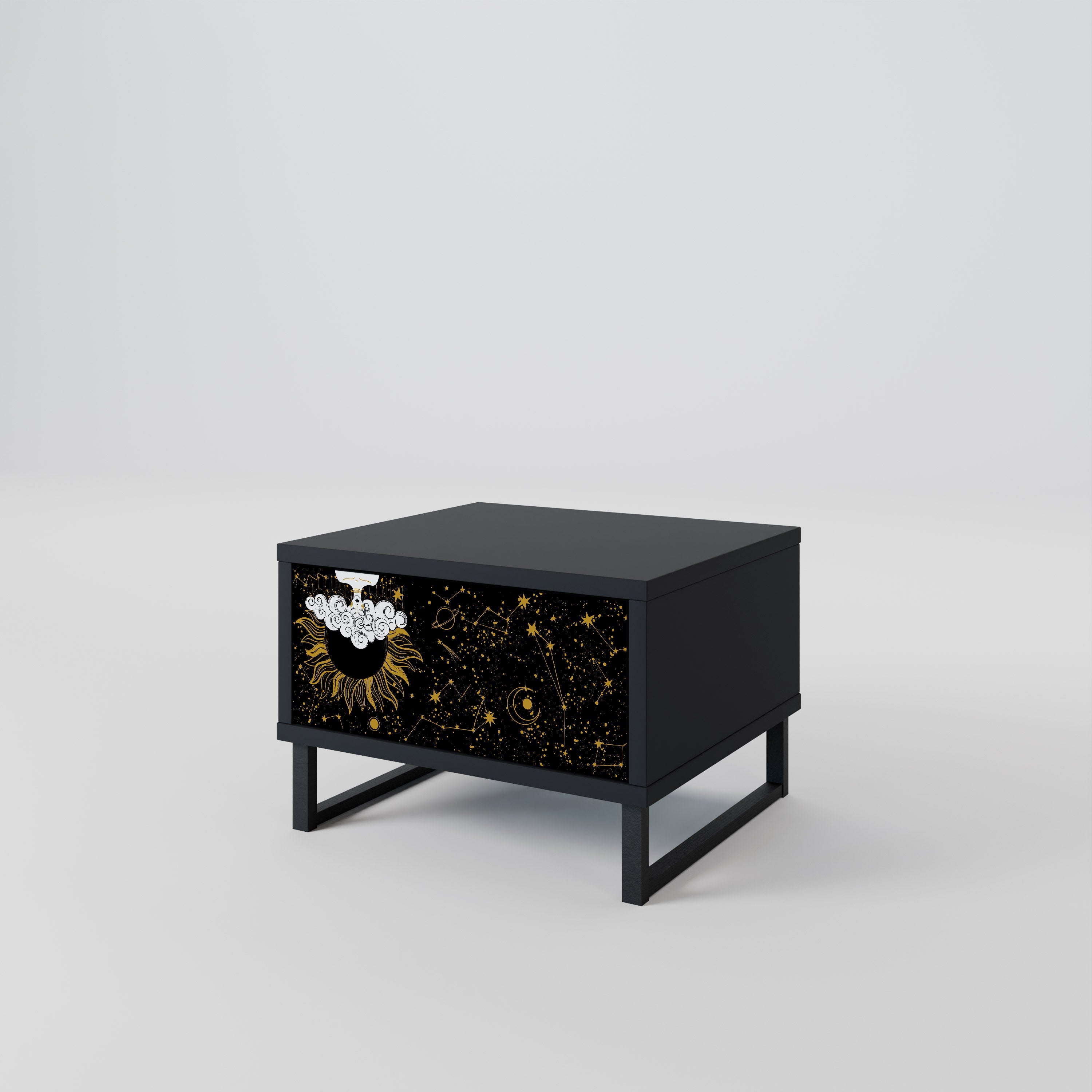 STELLAR CONSTELLATIONS Nachttisch in Schwarz