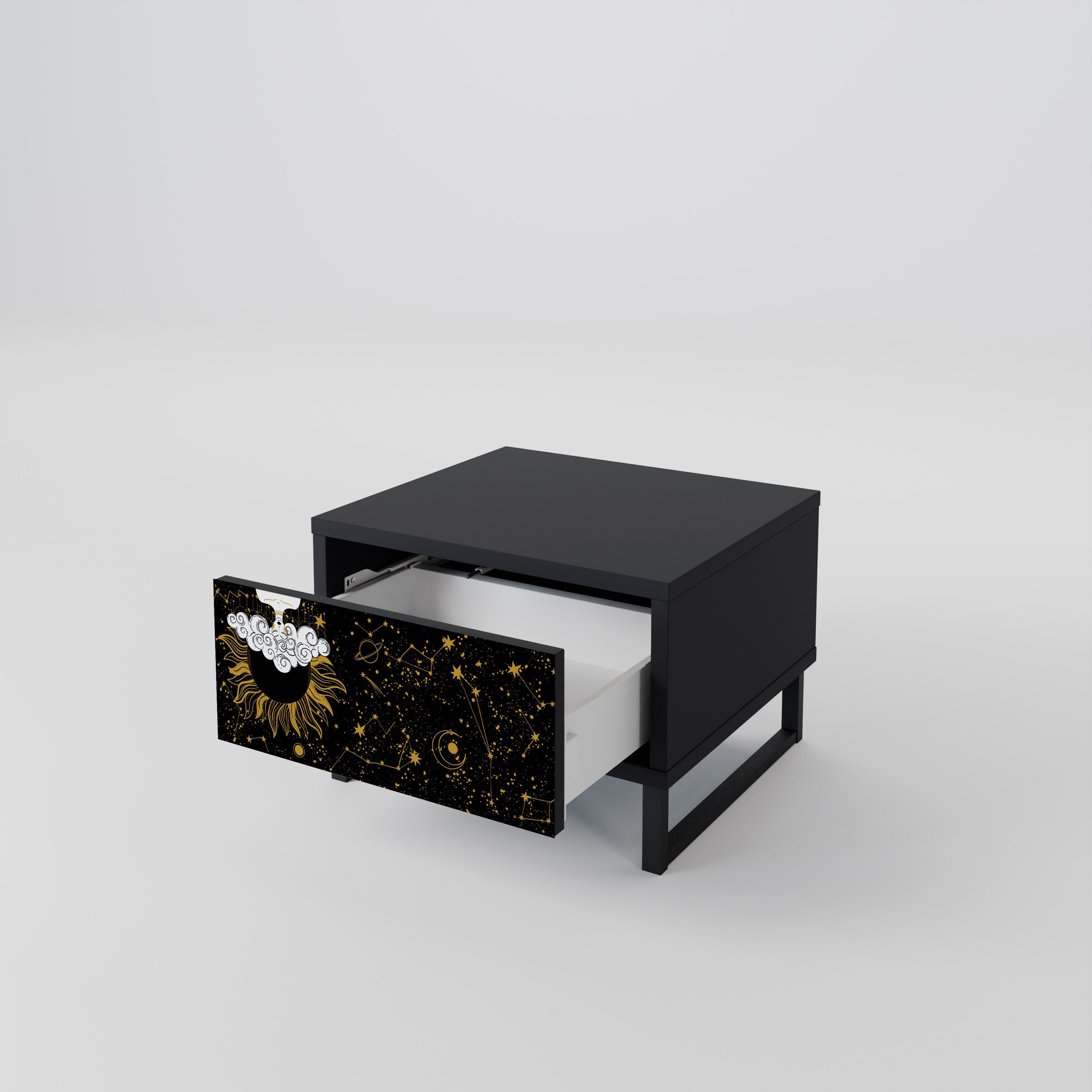 STELLAR CONSTELLATIONS Nachttisch in Schwarz