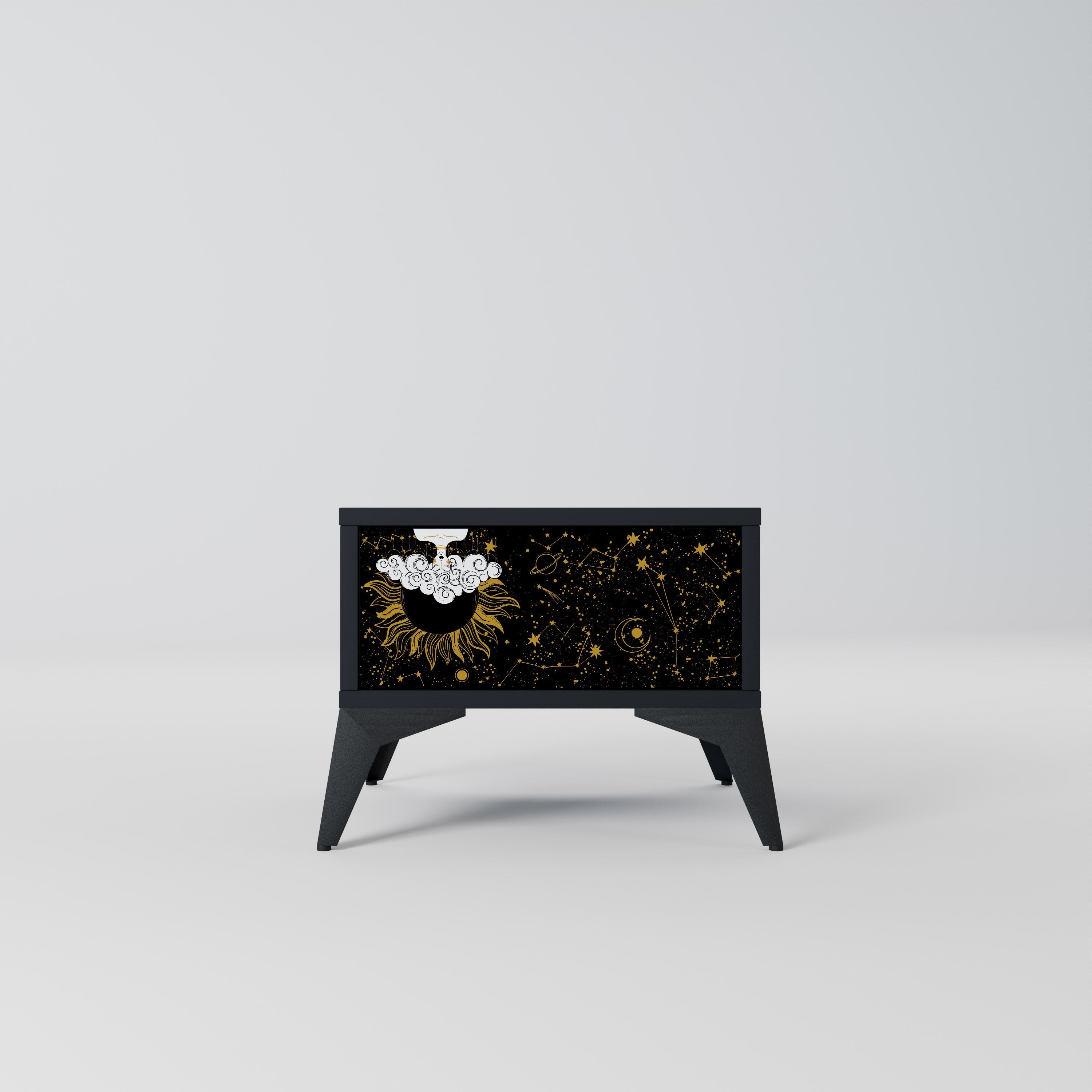 STELLAR CONSTELLATIONS Nachttisch in Schwarz