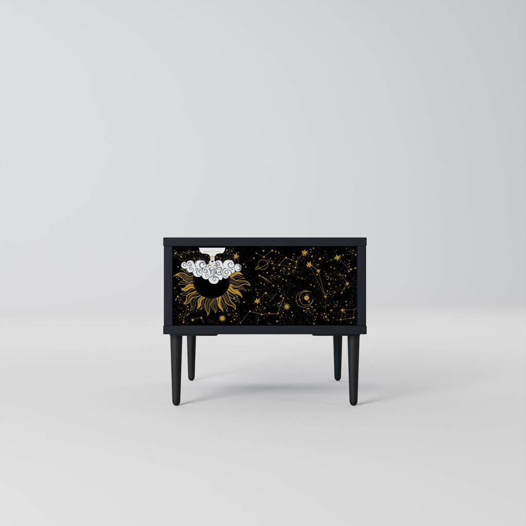 STELLAR CONSTELLATIONS Nachttisch in Schwarz