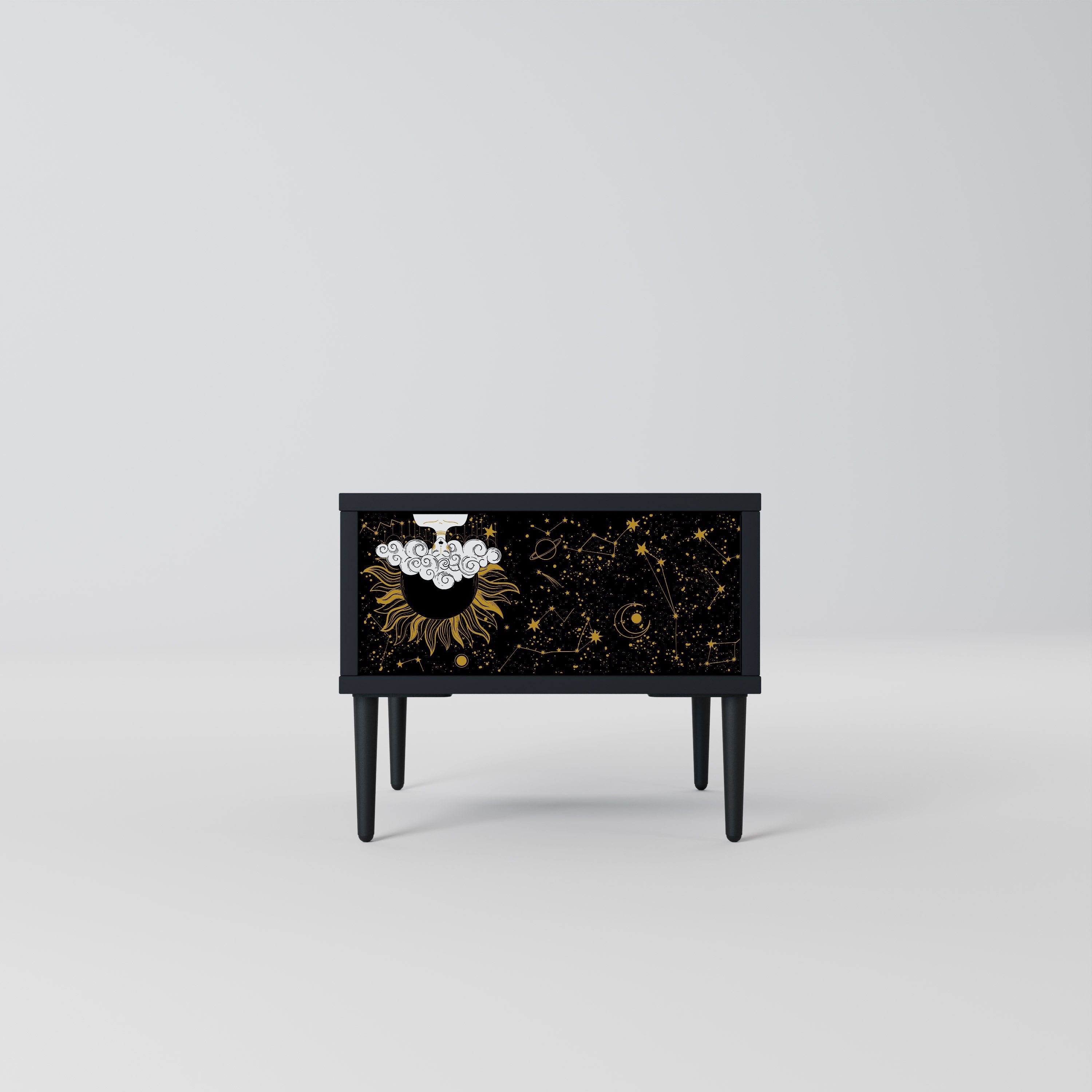 STELLAR CONSTELLATIONS Nachttisch in Schwarz