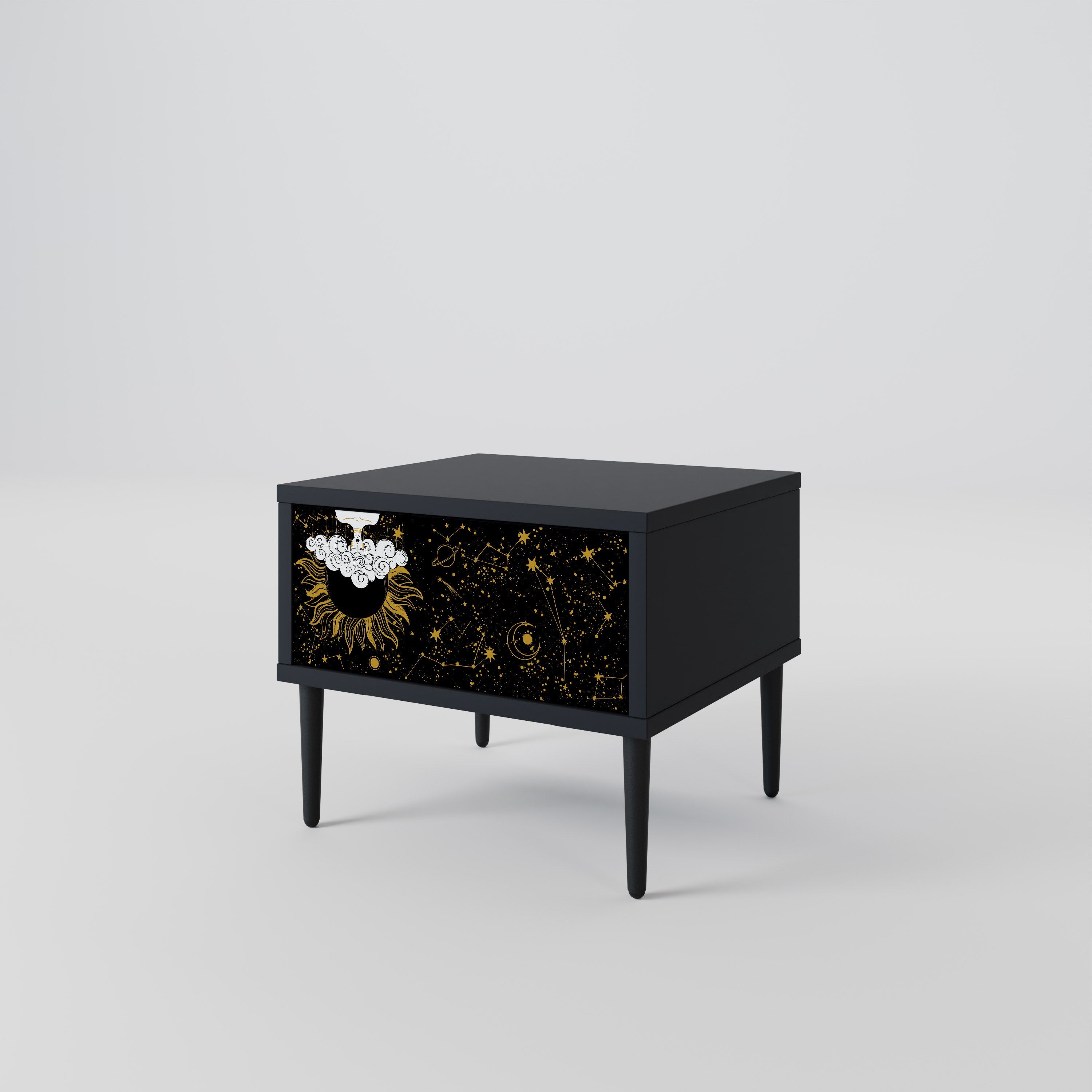 STELLAR CONSTELLATIONS Nachttisch in Schwarz