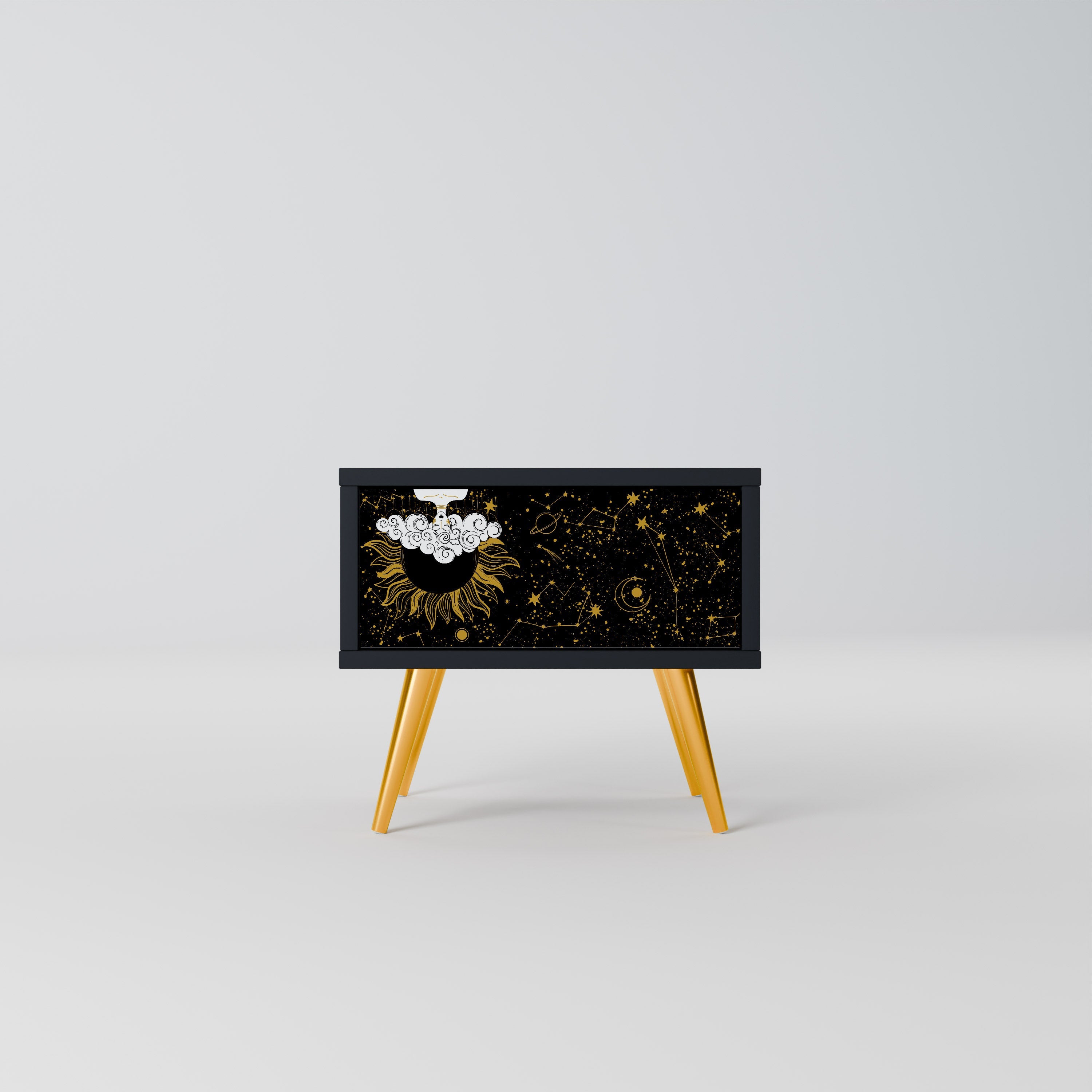 STELLAR CONSTELLATIONS Nachttisch in Schwarz