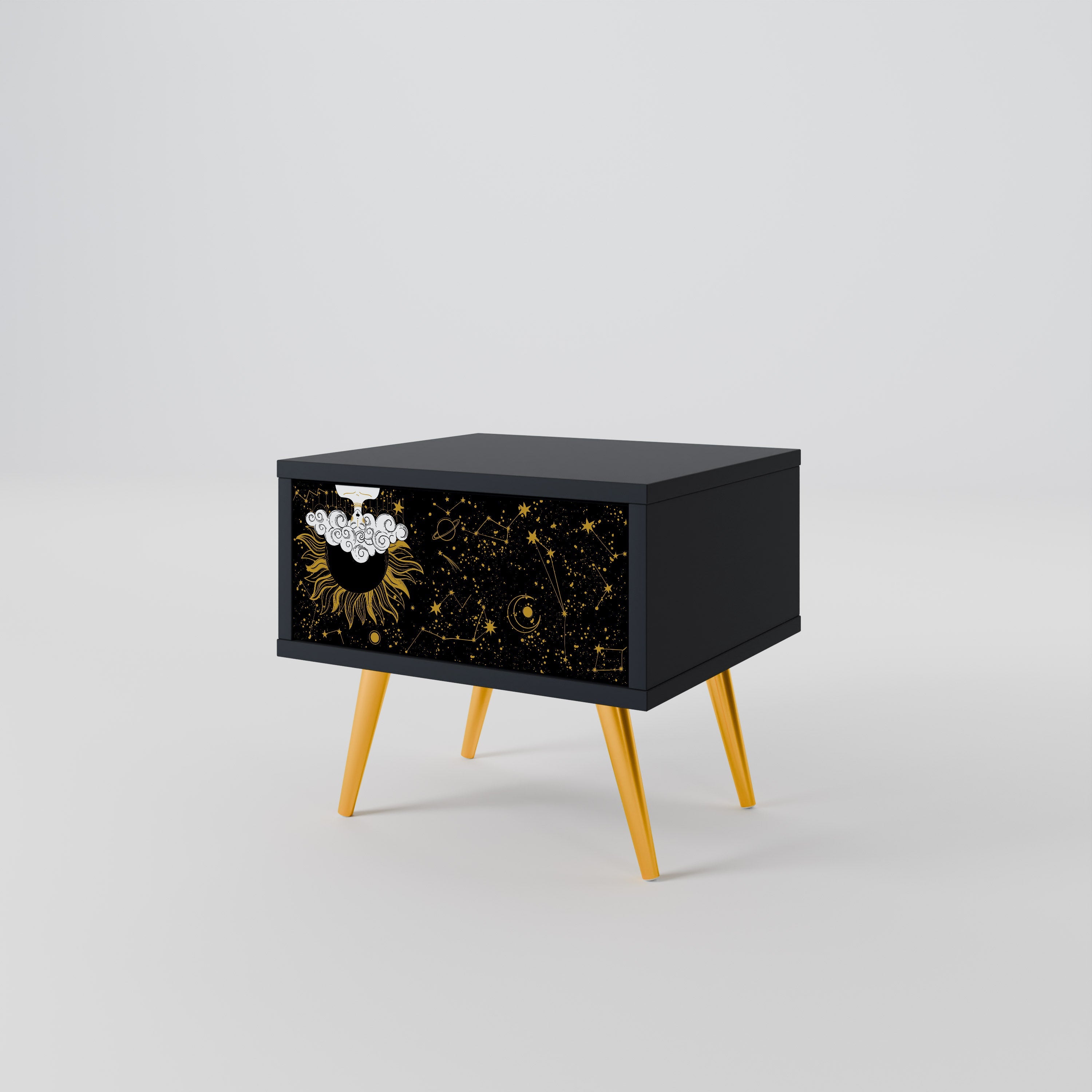 STELLAR CONSTELLATIONS Nachttisch in Schwarz