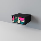 GEOMETRIC RHAPSODY Nachttisch in Schwarz