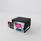 GEOMETRIC RHAPSODY Nachttisch in Schwarz