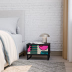 GEOMETRIC RHAPSODY Nachttisch in Schwarz