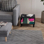 GEOMETRIC RHAPSODY Nachttisch in Schwarz