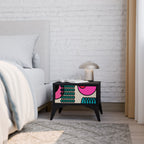 GEOMETRIC RHAPSODY Nachttisch in Schwarz