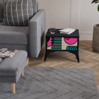 GEOMETRIC RHAPSODY Nachttisch in Schwarz