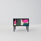 GEOMETRIC RHAPSODY Nachttisch in Schwarz