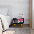 GEOMETRIC RHAPSODY Nachttisch in Schwarz