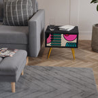 GEOMETRIC RHAPSODY Nachttisch in Schwarz