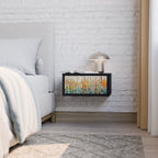 BIRCH KALEIDOSCOPE Nachttisch in Schwarz