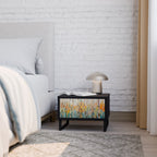 BIRCH KALEIDOSCOPE Nachttisch in Schwarz