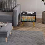 BIRCH KALEIDOSCOPE Nachttisch in Schwarz