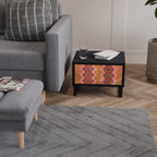 INDIAN FOLK Nachttisch in Schwarz