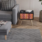 INDIAN FOLK Nachttisch in Schwarz