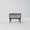 GRAIN LINES Nachttisch in Schwarz