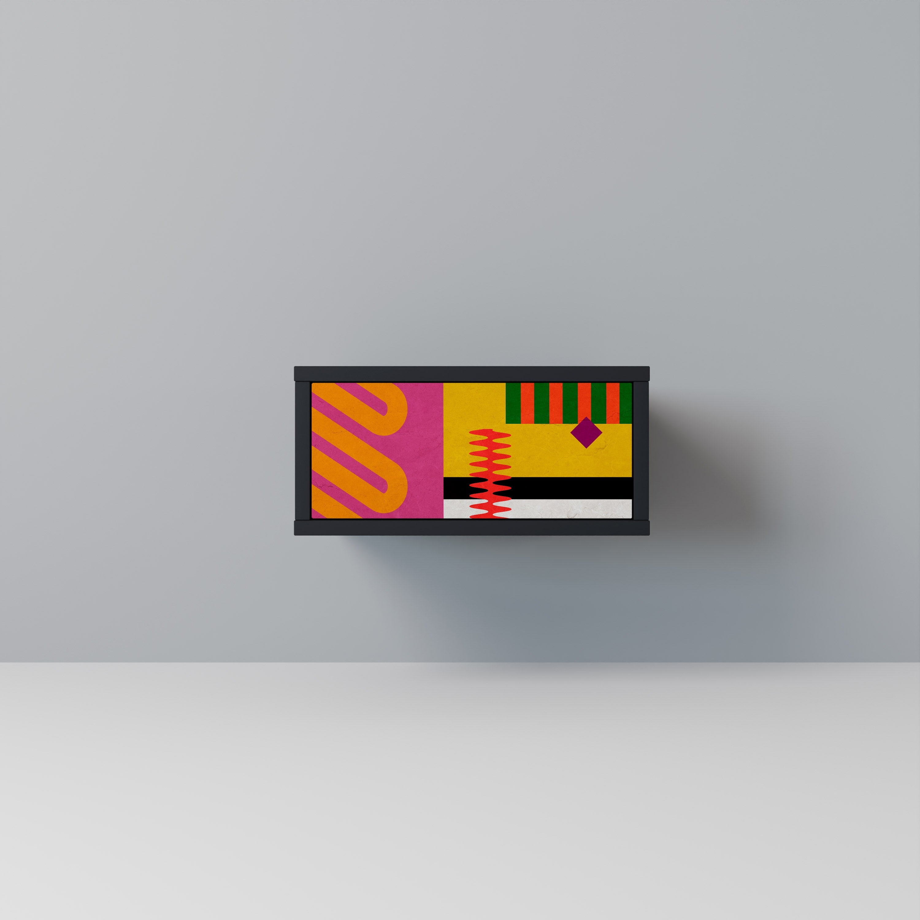 VIVID ART Nachttisch in Schwarz