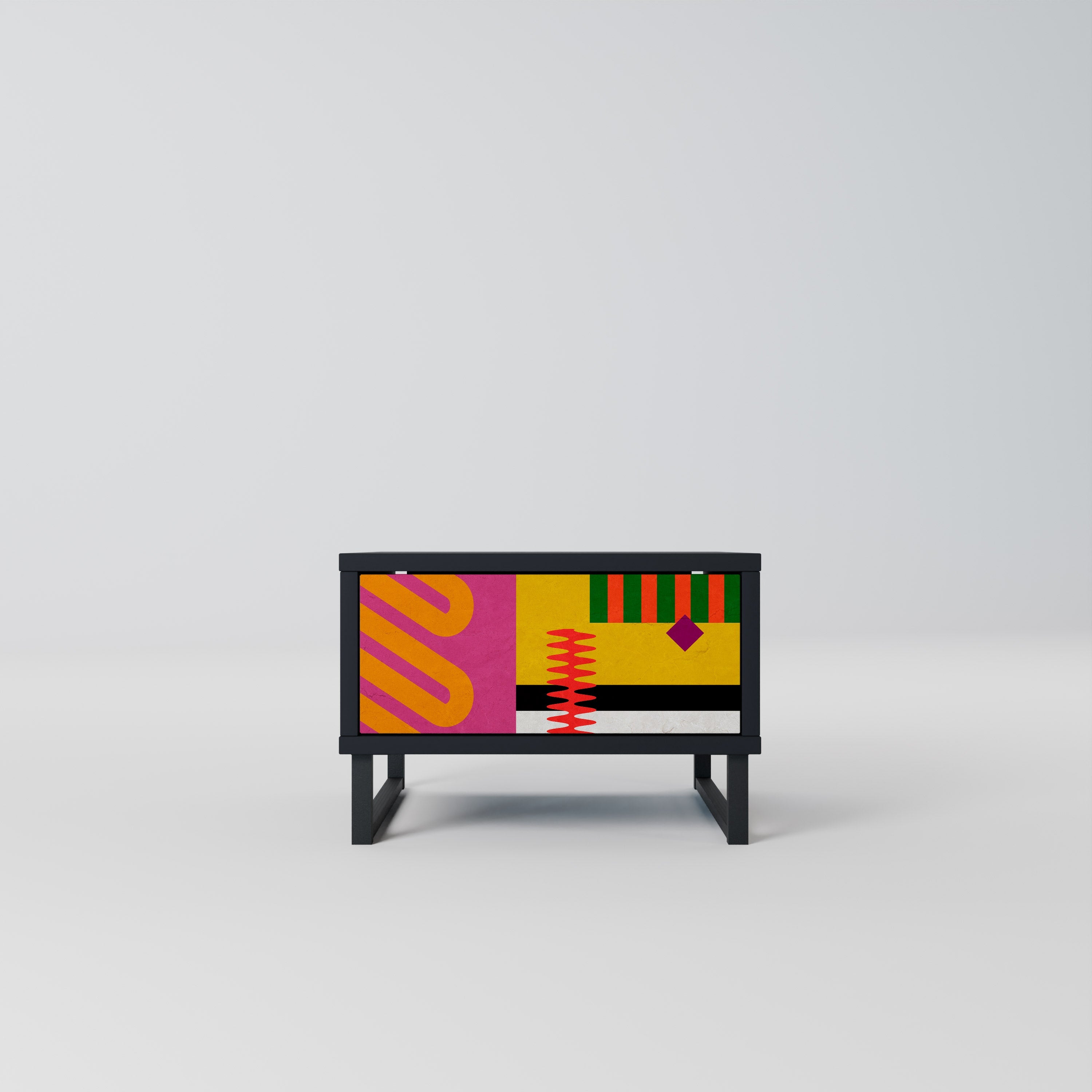 VIVID ART Nachttisch in Schwarz