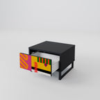 VIVID ART Nachttisch in Schwarz