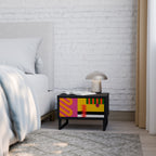 VIVID ART Nachttisch in Schwarz