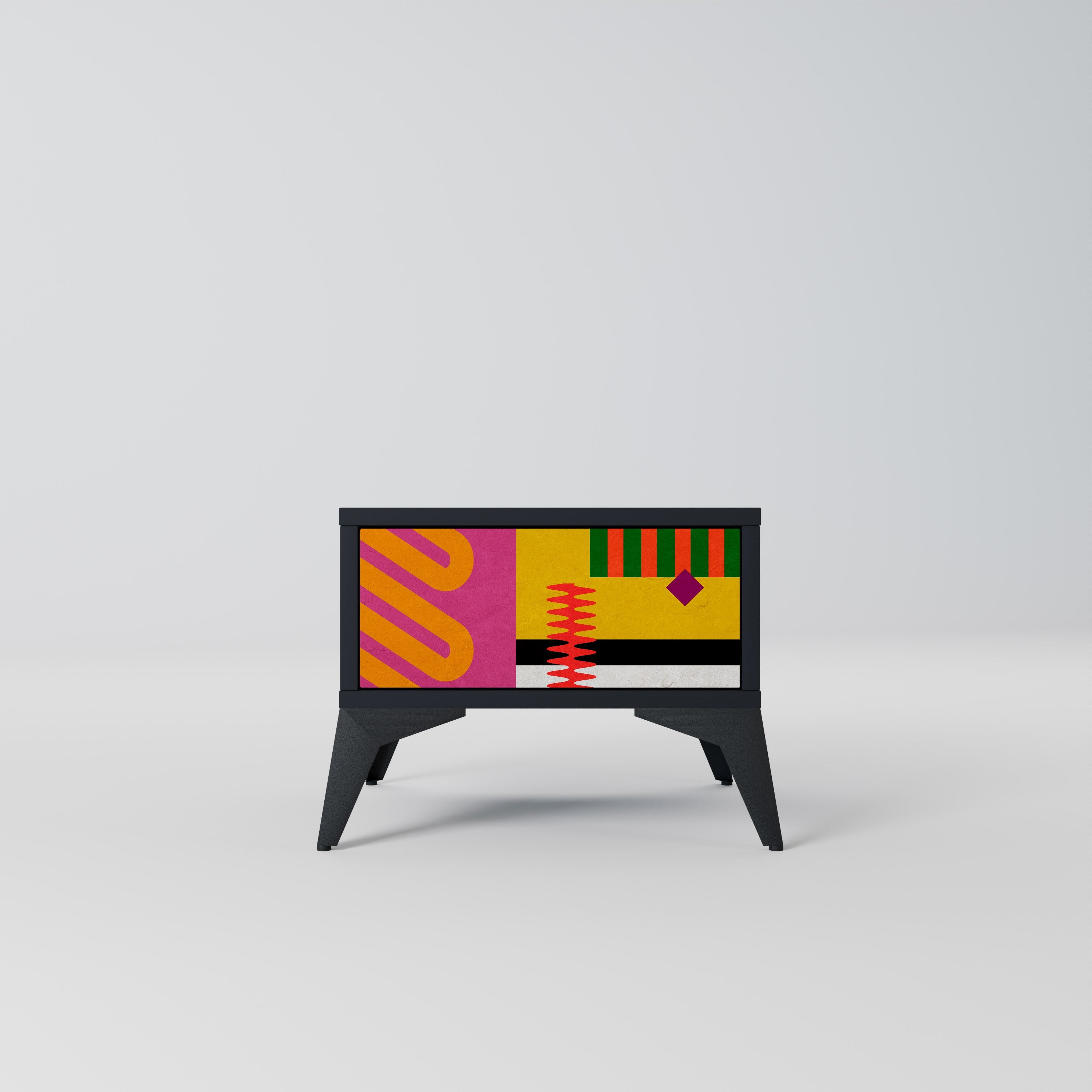 VIVID ART Nachttisch in Schwarz