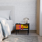 VIVID ART Nachttisch in Schwarz