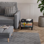 INTERSTELLAR VIBES Nightstand in Black Finish