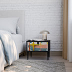 INTERSTELLAR VIBES Nightstand in Black Finish