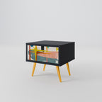 INTERSTELLAR VIBES Nightstand in Black Finish