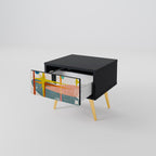 INTERSTELLAR VIBES Nightstand in Black Finish