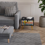 INTERSTELLAR VIBES Nightstand in Black Finish