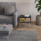 INTERSTELLAR VIBES Nightstand in Black Finish