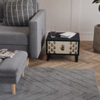 SEE MORE Nachttisch in Schwarz