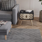 SEE MORE Nachttisch in Schwarz