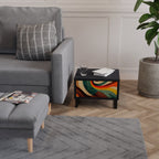 COLORFUL STRANDS Nachttisch in Schwarz