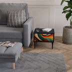 COLORFUL STRANDS Nachttisch in Schwarz