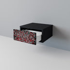 BROKEN LINES Nachttisch in Schwarz