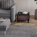 BROKEN LINES Nachttisch in Schwarz