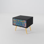 MEMORIES MAP Nachttisch in Schwarz