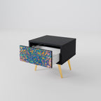 MEMORIES MAP Nachttisch in Schwarz