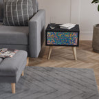 MEMORIES MAP Nachttisch in Schwarz