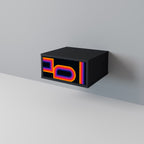 BLINDED BY THE LIGHTS Nachttisch in Schwarz