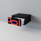 BLINDED BY THE LIGHTS Nachttisch in Schwarz