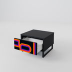 BLINDED BY THE LIGHTS Nachttisch in Schwarz