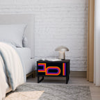 BLINDED BY THE LIGHTS Nachttisch in Schwarz