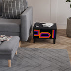 BLINDED BY THE LIGHTS Nachttisch in Schwarz