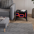 BLINDED BY THE LIGHTS Nachttisch in Schwarz